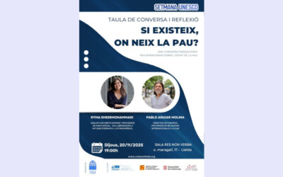 Setmana UNESCO – Taula de conversa: “Si existeix, on neix la pau?”