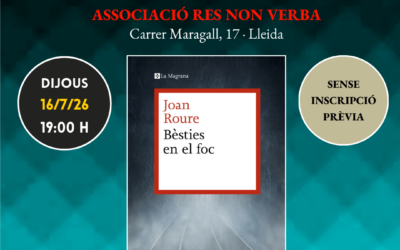 Club de lectura obert: “Bèsties en el foc” de Joan Roure- 16 juliol 2026